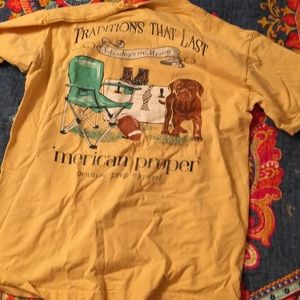 Cute yellow preppy tee